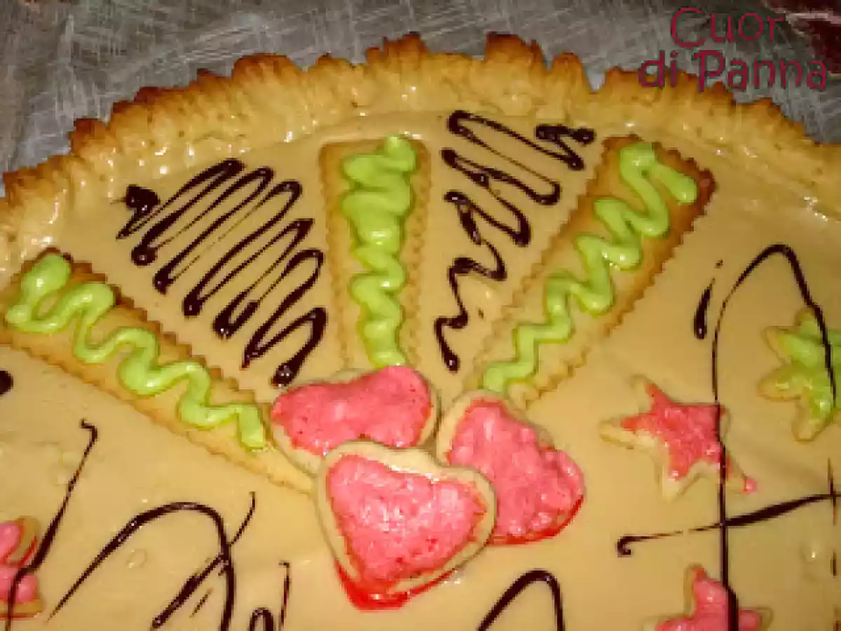 Crostata con crema al mascarpone e nutella bianca - foto 3