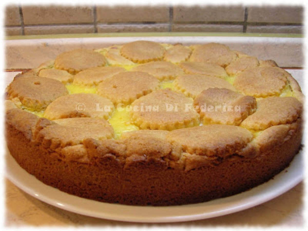 Crostata con crema all'arancia