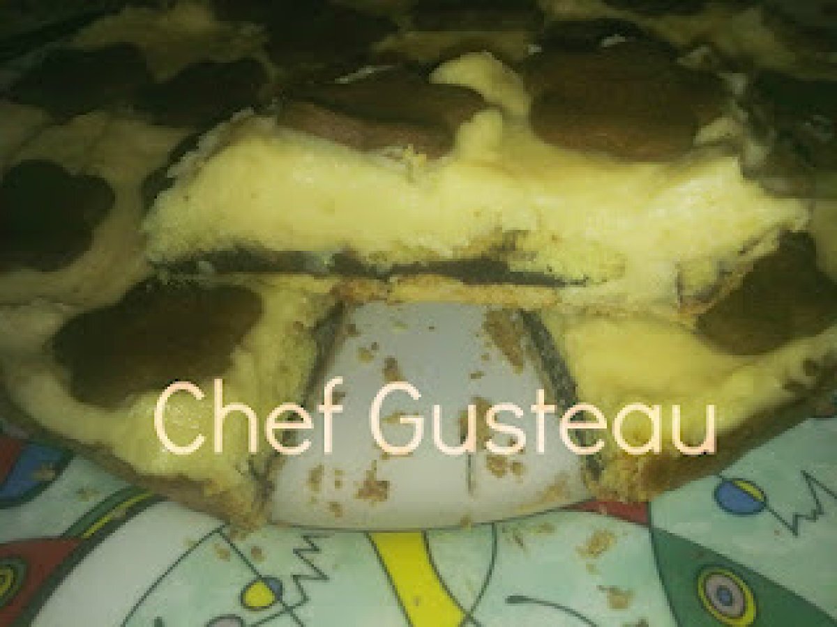 Crostata con crema all'arancia e cioccolato