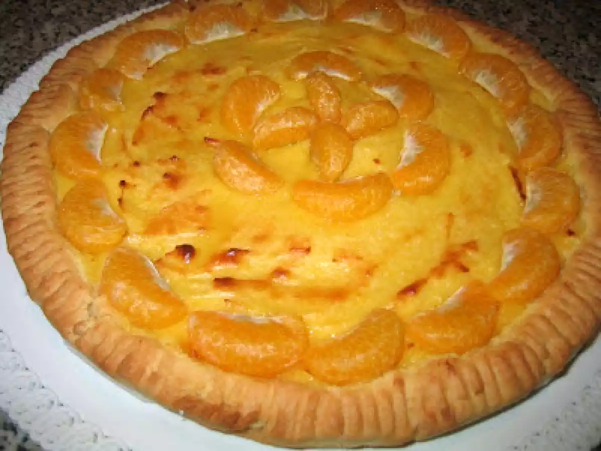 Crostata con crema di mandarini e Matteo pasticcere
