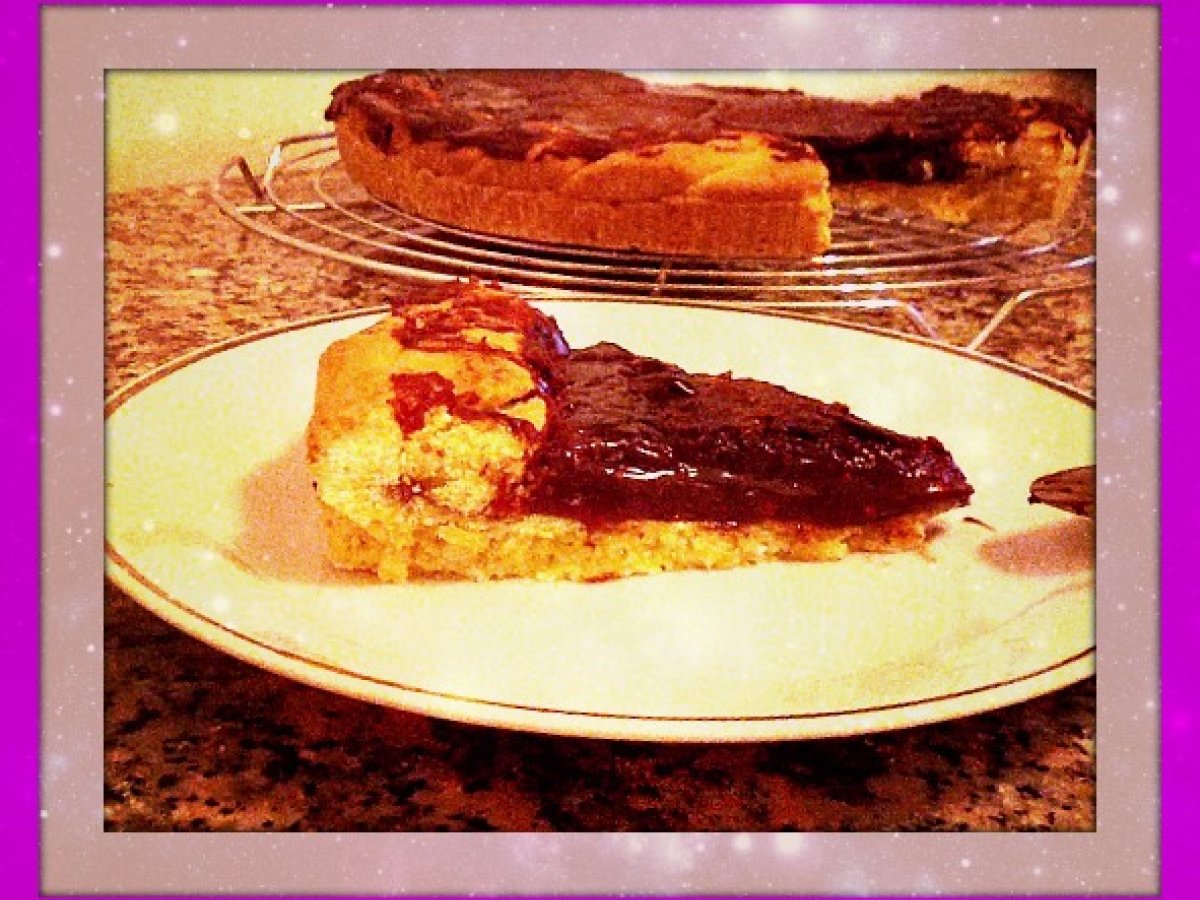 Crostata con crema di marroni e cioccolato