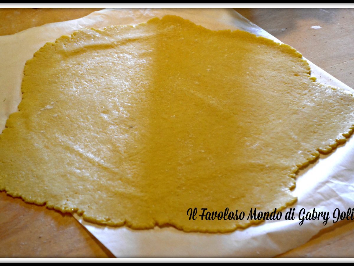 Crostata con crema pasticcera, mele e pinoli - foto 3