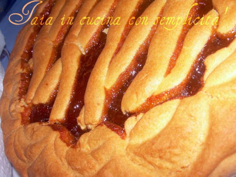 Crostata con frolla alla panna