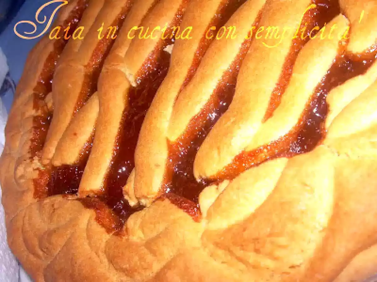 Crostata con frolla alla panna