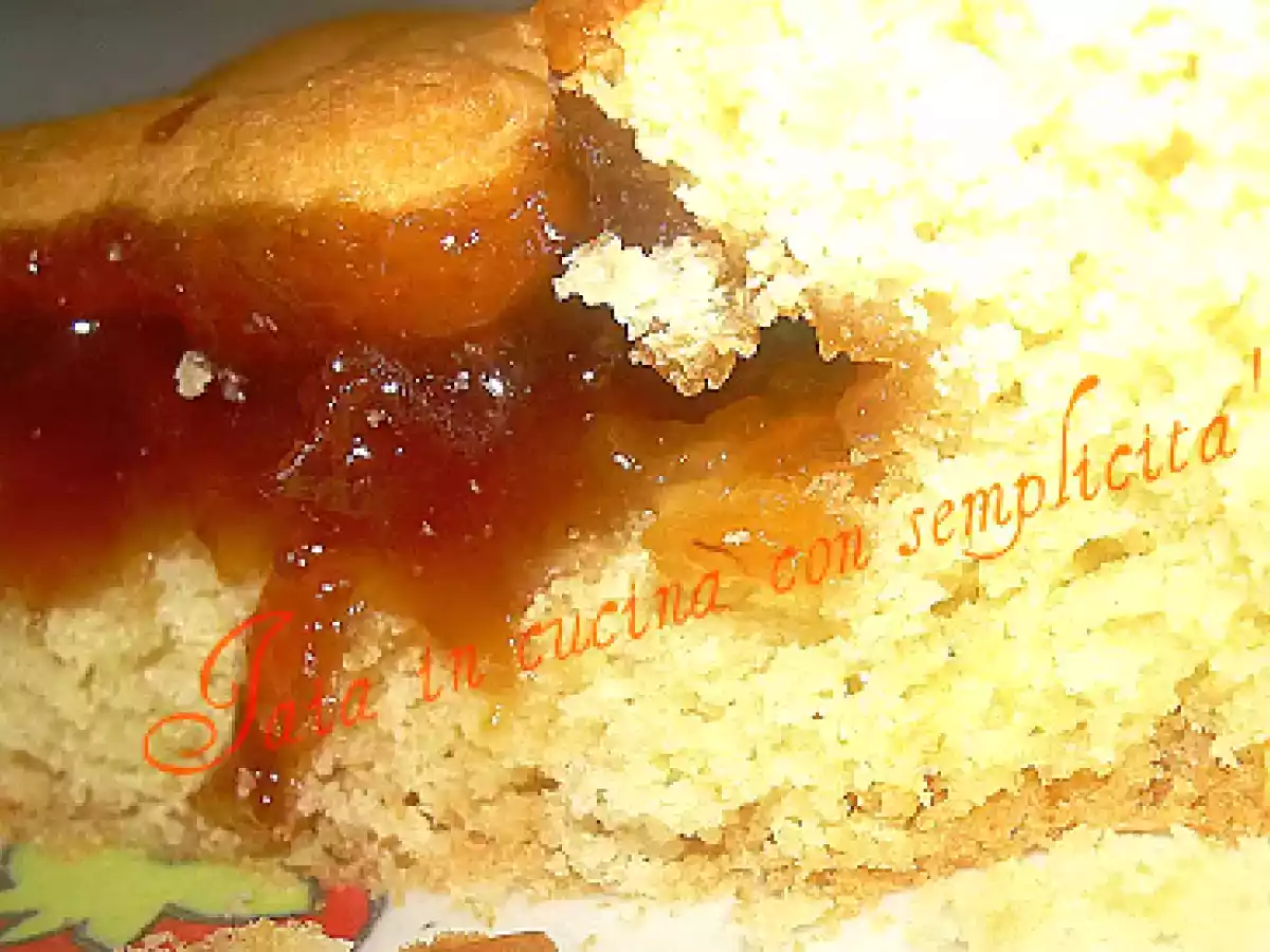 Crostata con frolla alla panna - foto 2