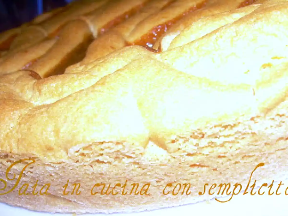 Crostata con frolla alla panna - foto 3