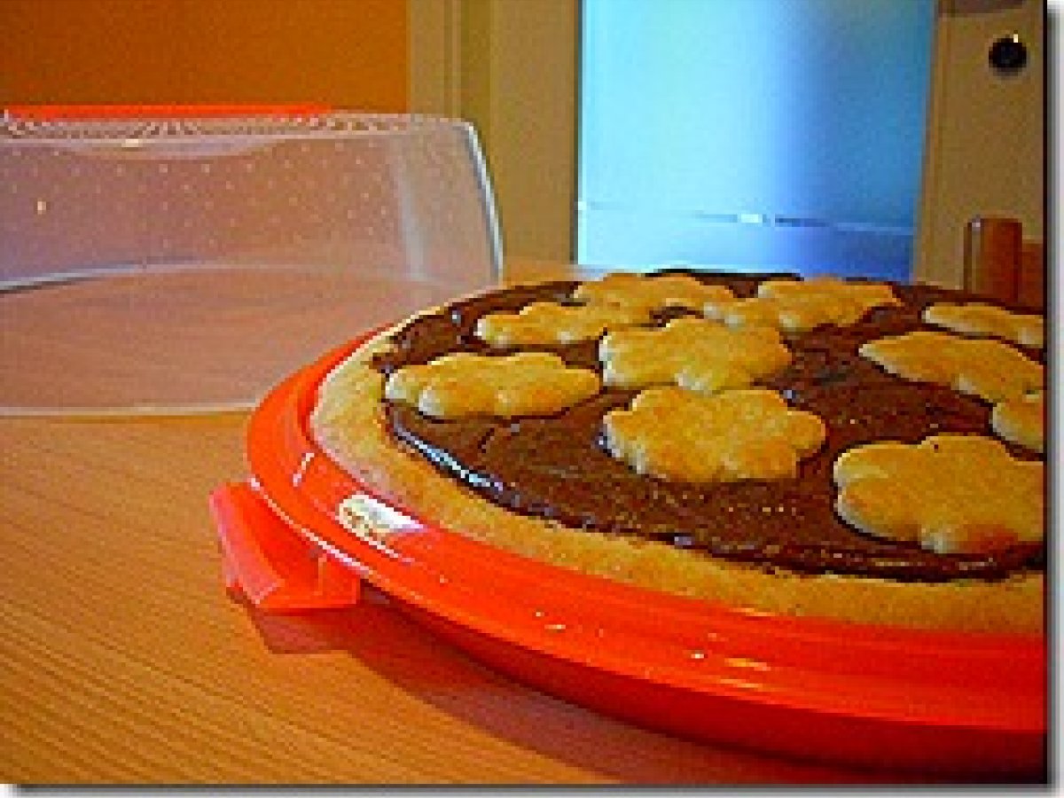 Crostata con frolla di ricotta e farcitura di Nutella - foto 2