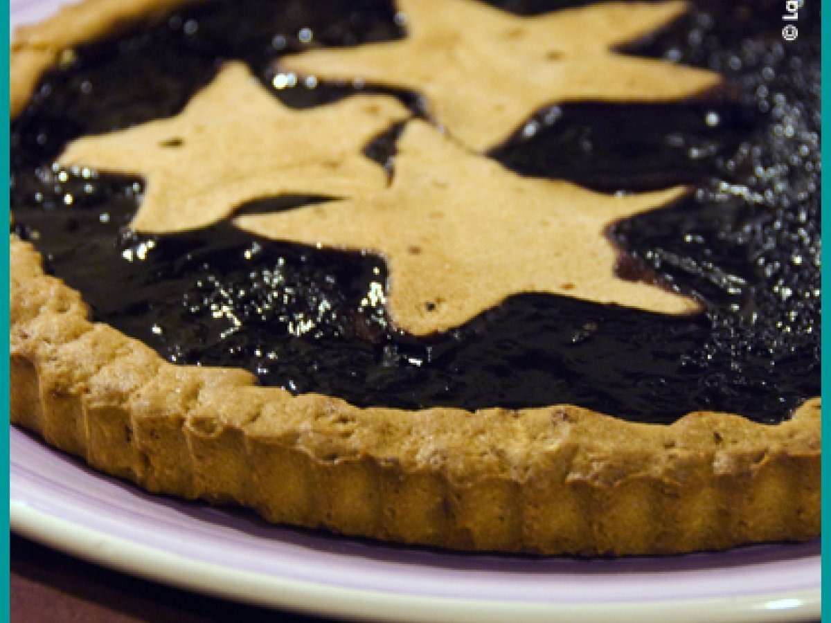 Crostata con frolla di zucchero di canna integrale
