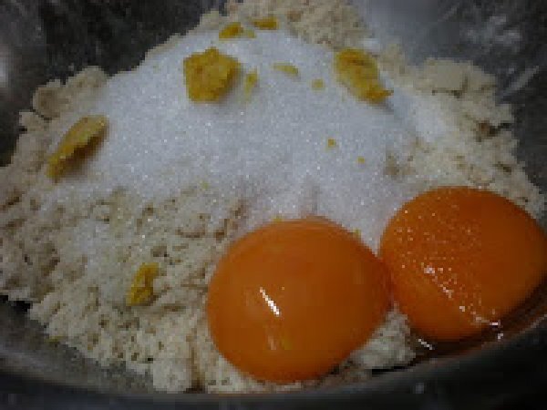 Crostata con grano saraceno, marmellata e noci, foto 2
