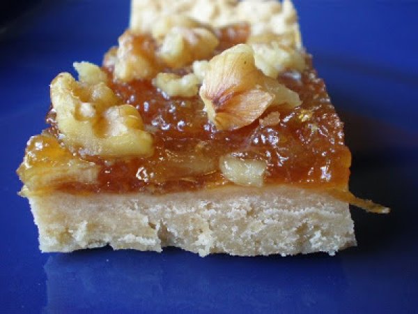 Crostata con grano saraceno, marmellata e noci, foto 4