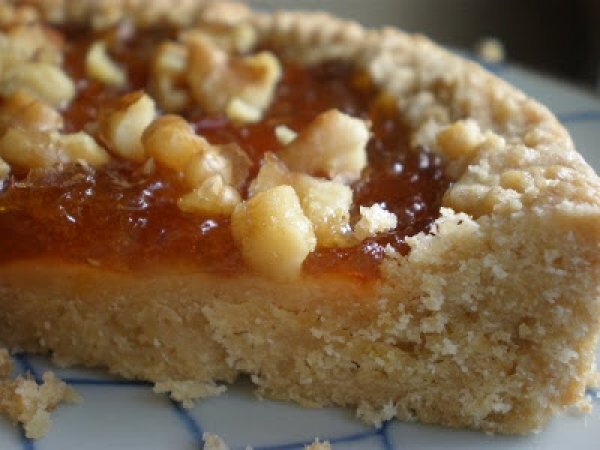 Crostata con grano saraceno, marmellata e noci, foto 5