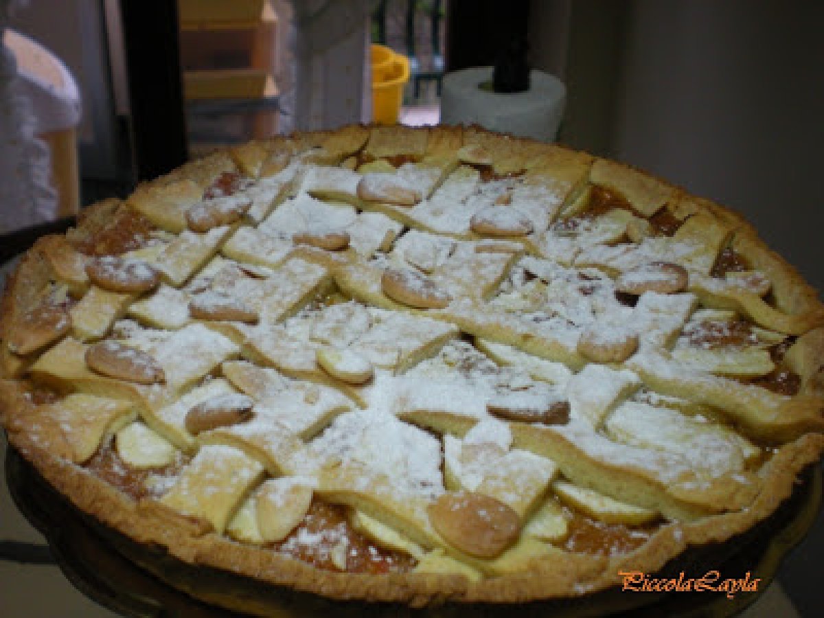 Crostata con Marmellata di Arance Amare, Mele e Mandorle - foto 3