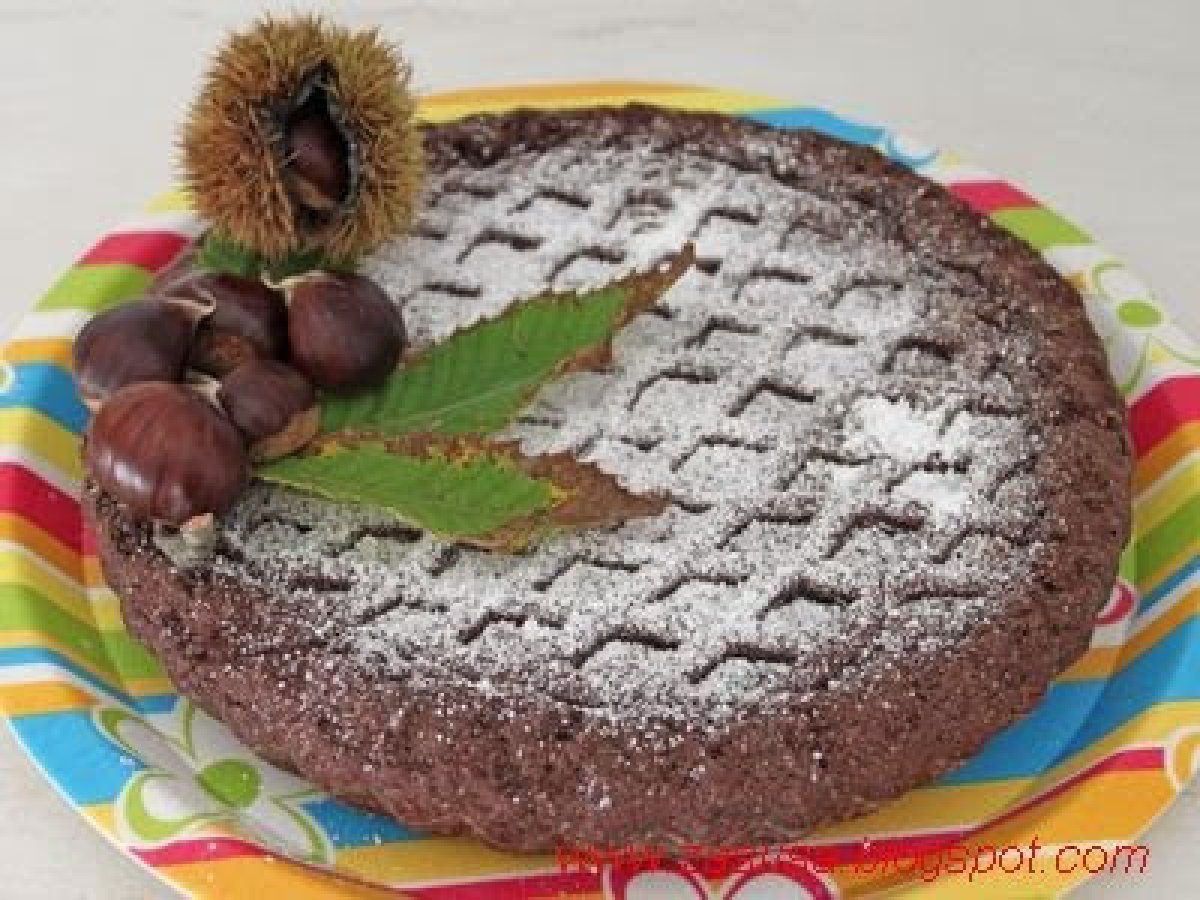 Crostata con marmellata di castagne