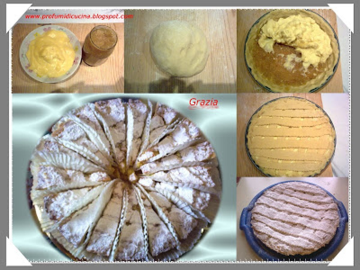 Crostata con marmellata di limoni e crema pasticciera. - foto 2