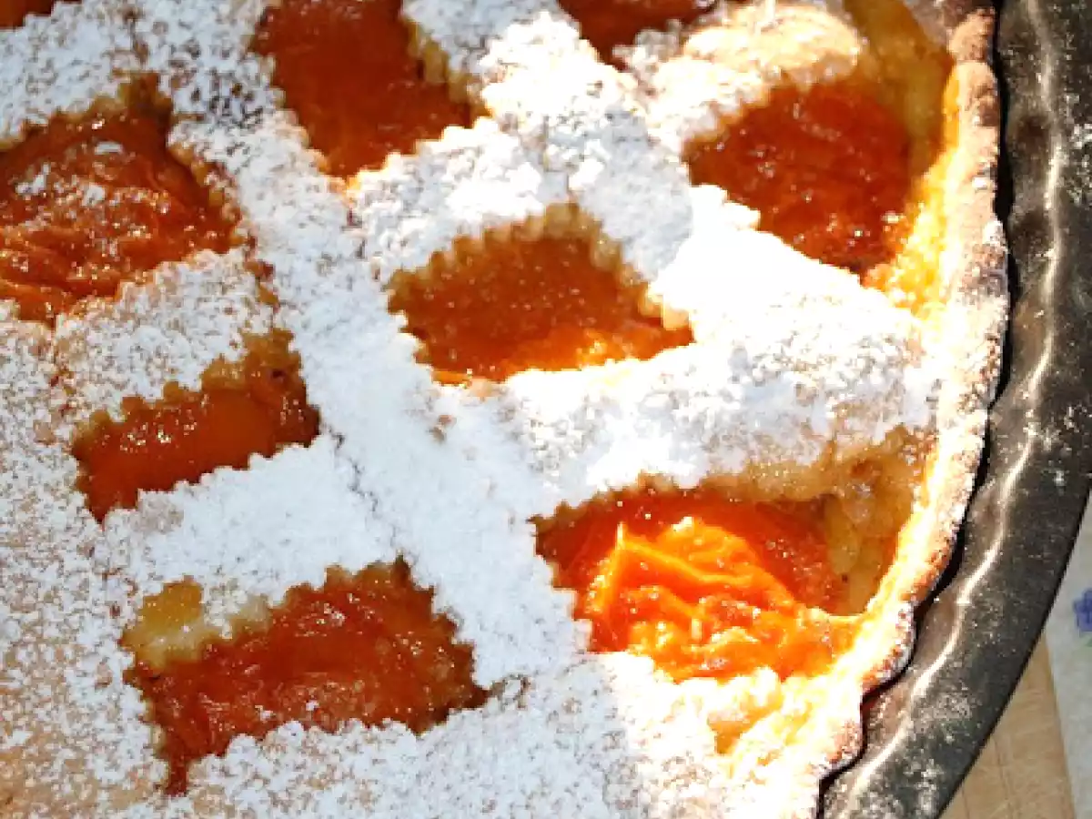 CROSTATA DI ALBICOCCHE AL PASSITO per riflettere. - foto 2