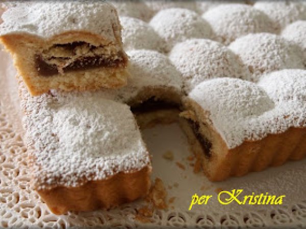 Crostata di amaretti e crema di marroni