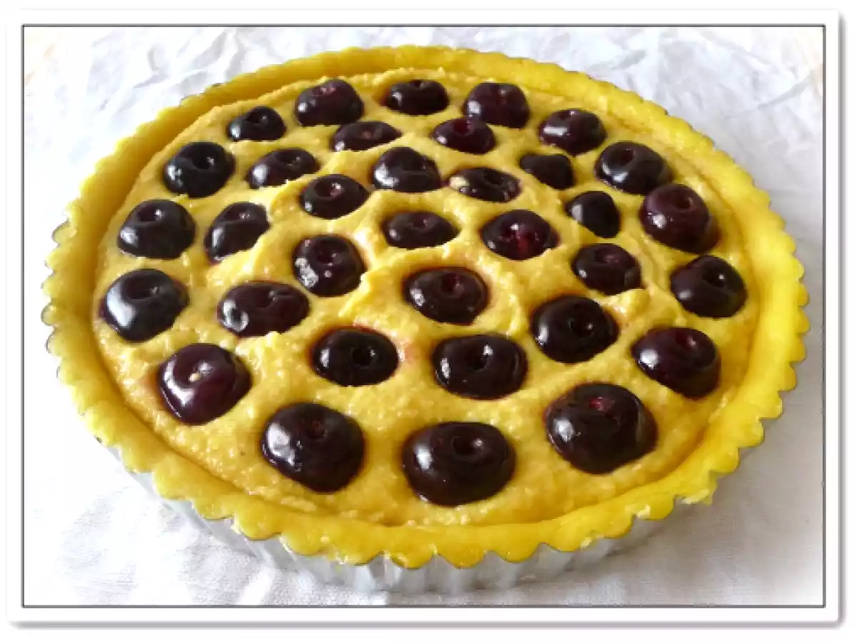 Crostata di Ciliegie con Crema Frangipane - foto 2
