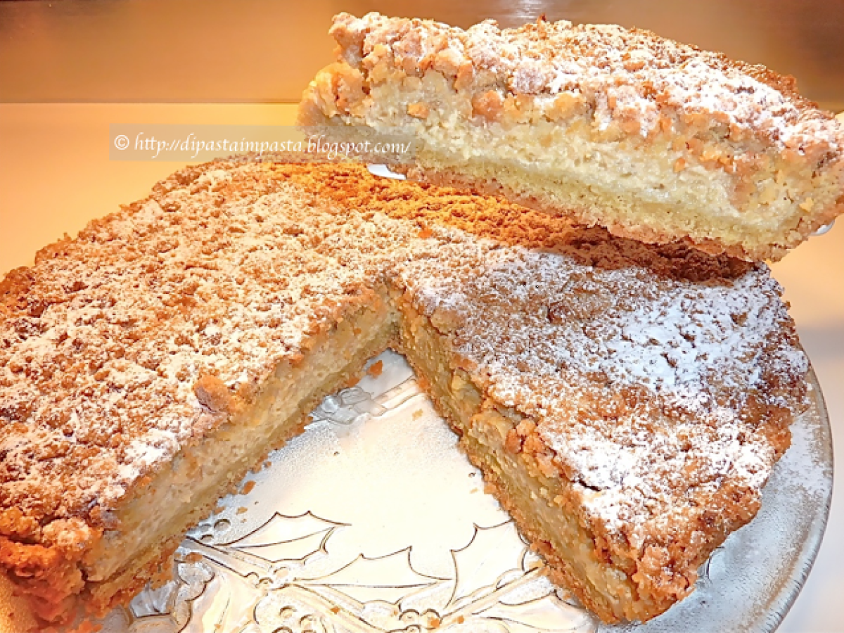 Crostata di farro con ricotta e mele