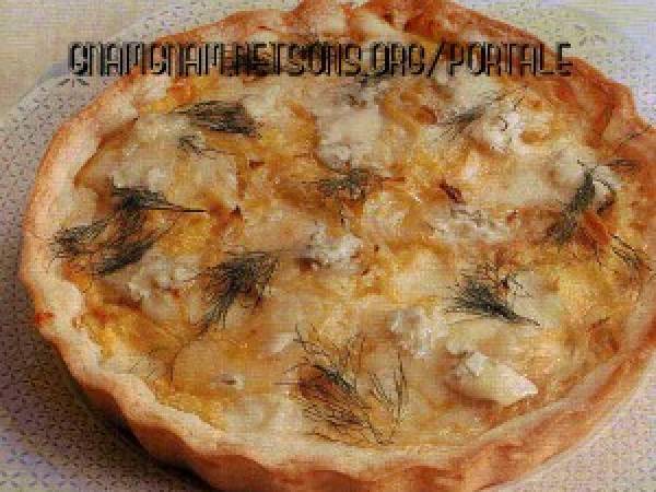 Crostata di finocchi e formaggi