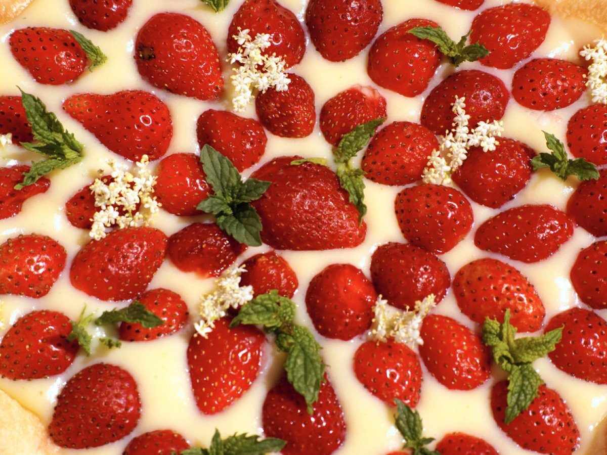 Crostata di fragole e menta, foto 1