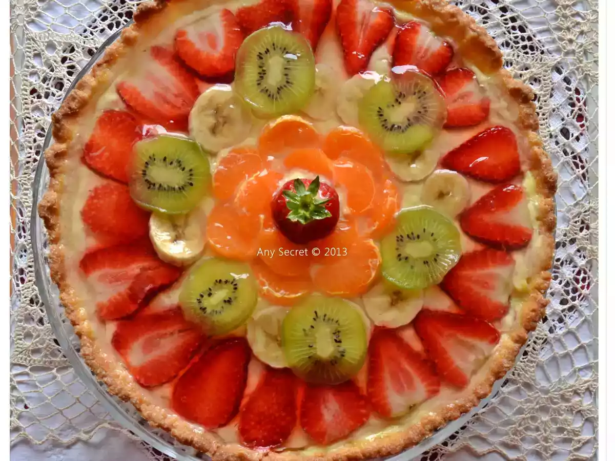 Crostata di frutta alla crema pasticcera