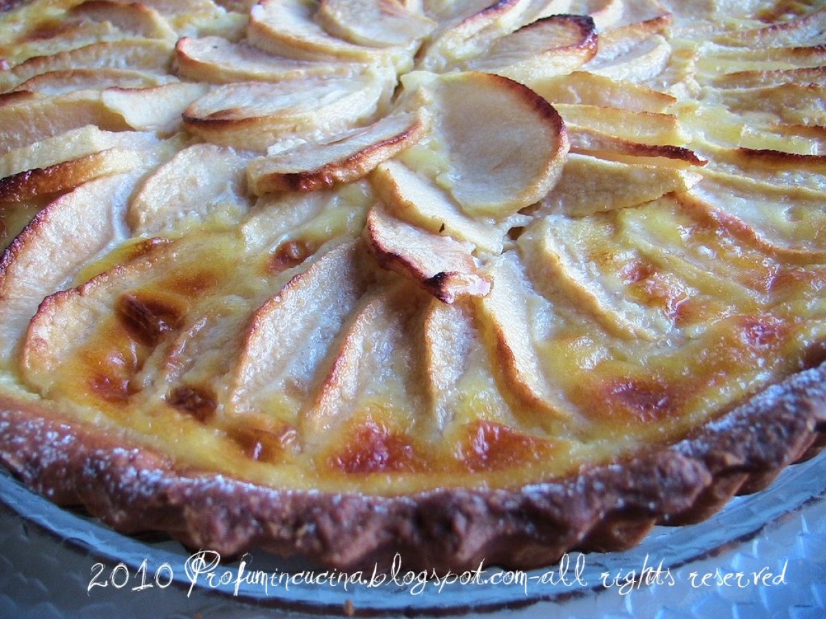 Crostata di mele alsaziana, di Adriano