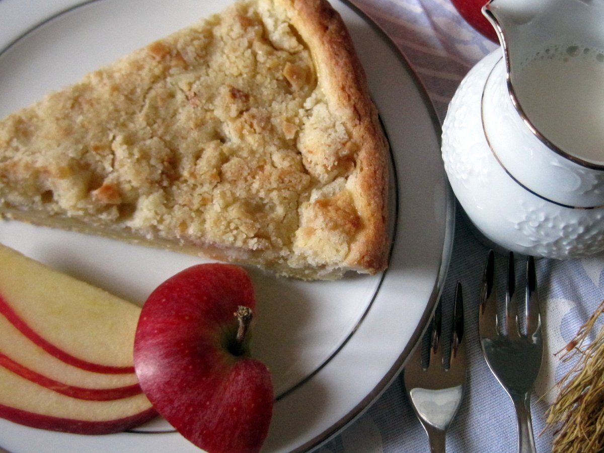 Crostata di mele con crumble di mandorle - foto 5