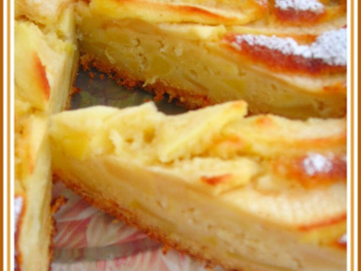 CROSTATA DI MELE E MARZAPANE CON FROLLA ALLE MANDORLE - foto 3