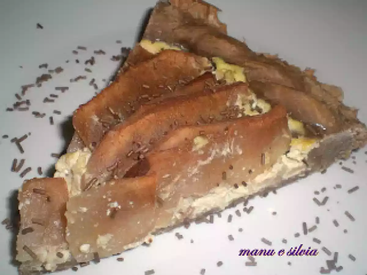 Crostata di pere profumate alla grappa e cannella