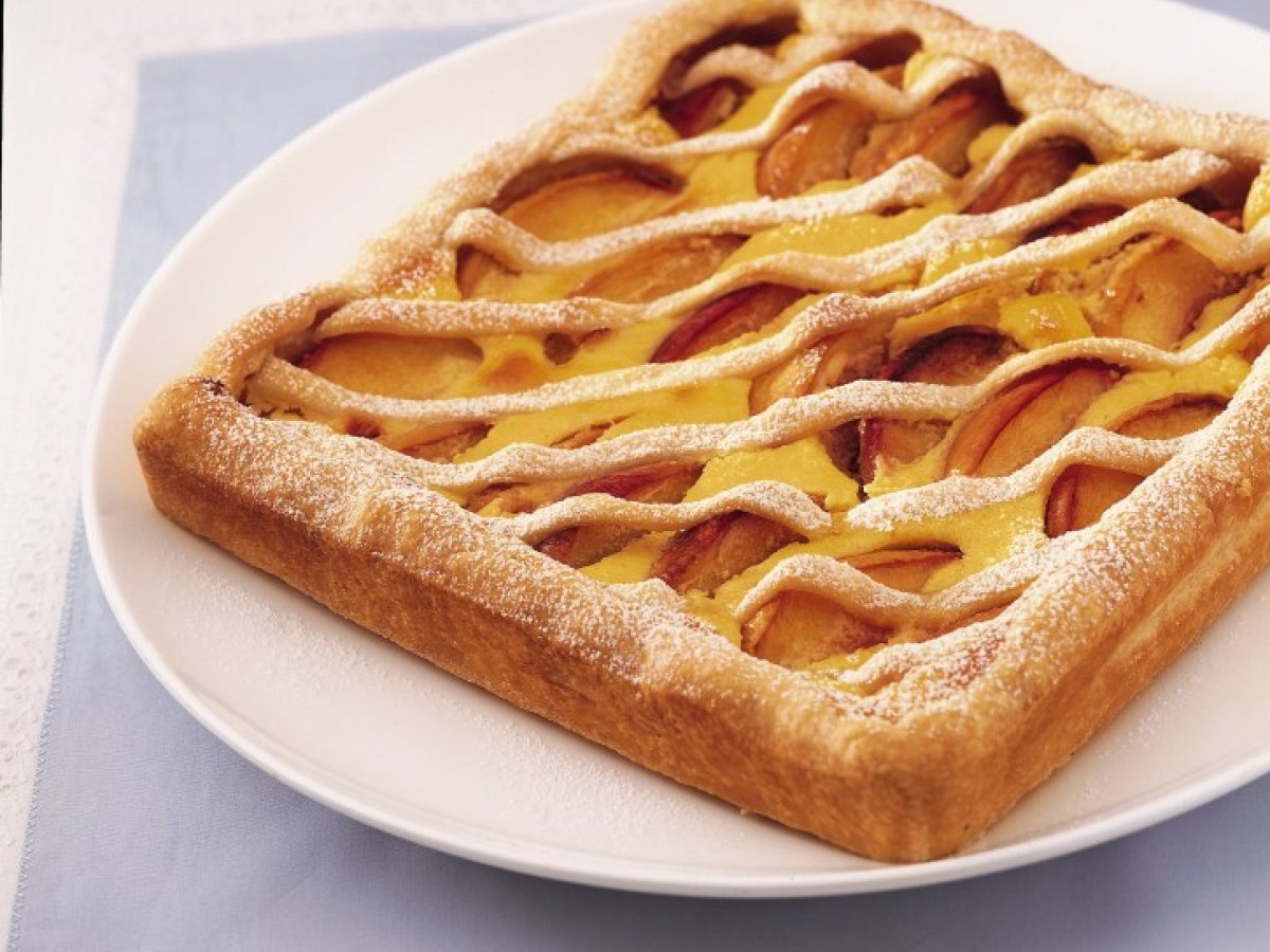 Crostata di pesche e yogurt