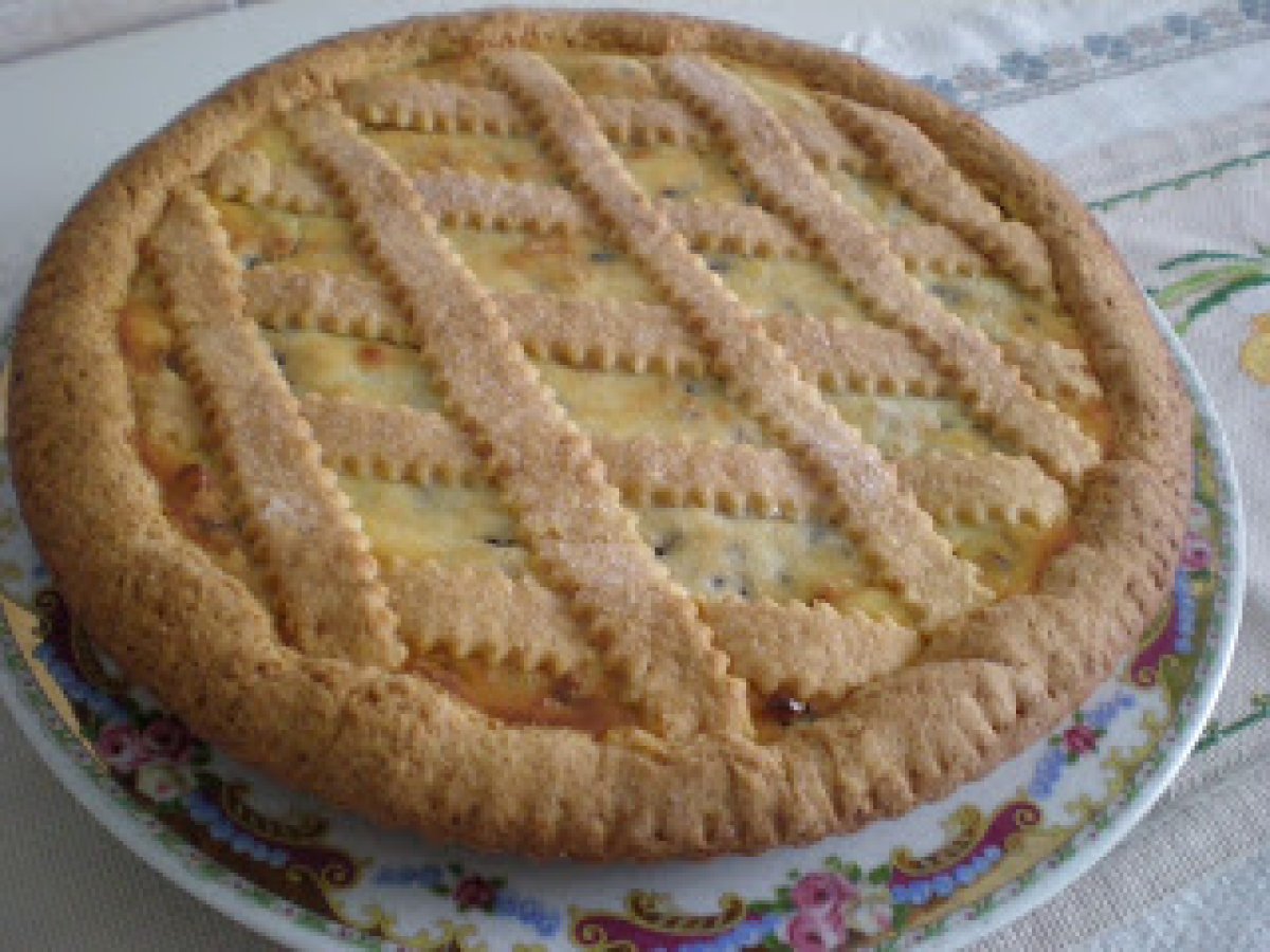 Crostata di ricotta con gocce di cioccolato e pinoli - foto 4