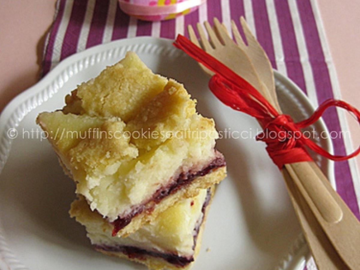 Crostata di ricotta (di montagna) e confettura di visciole (piemontese via Abruzzo)