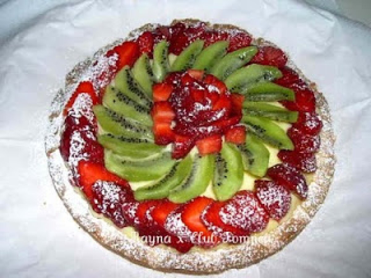 Crostata fragole e kiwi