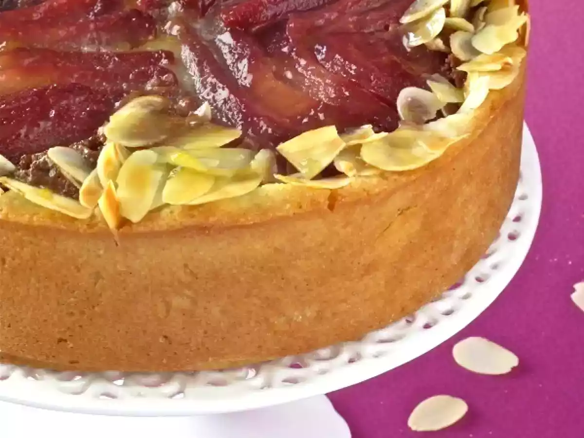 Crostata frangipane con pere al vino