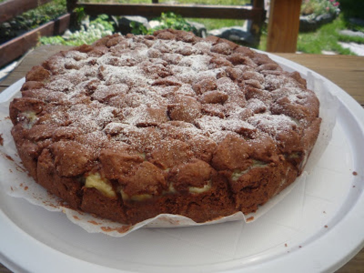 Crostata friabile al cacao con crema di pere - foto 3