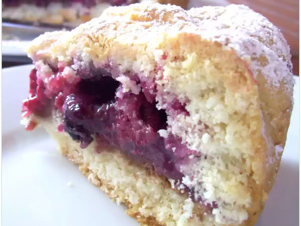 Crostata ricca con frutti di bosco e pera - foto 2