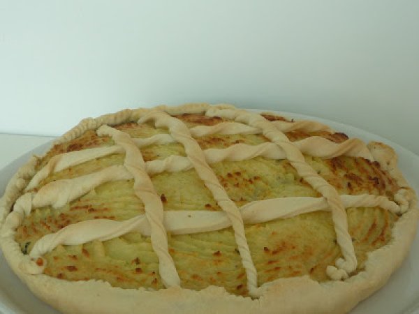 Crostata salata con catalogna e purè, foto 2