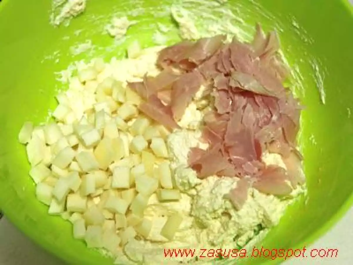 Crostata salata con ricotta e prosciutto cotto - foto 3