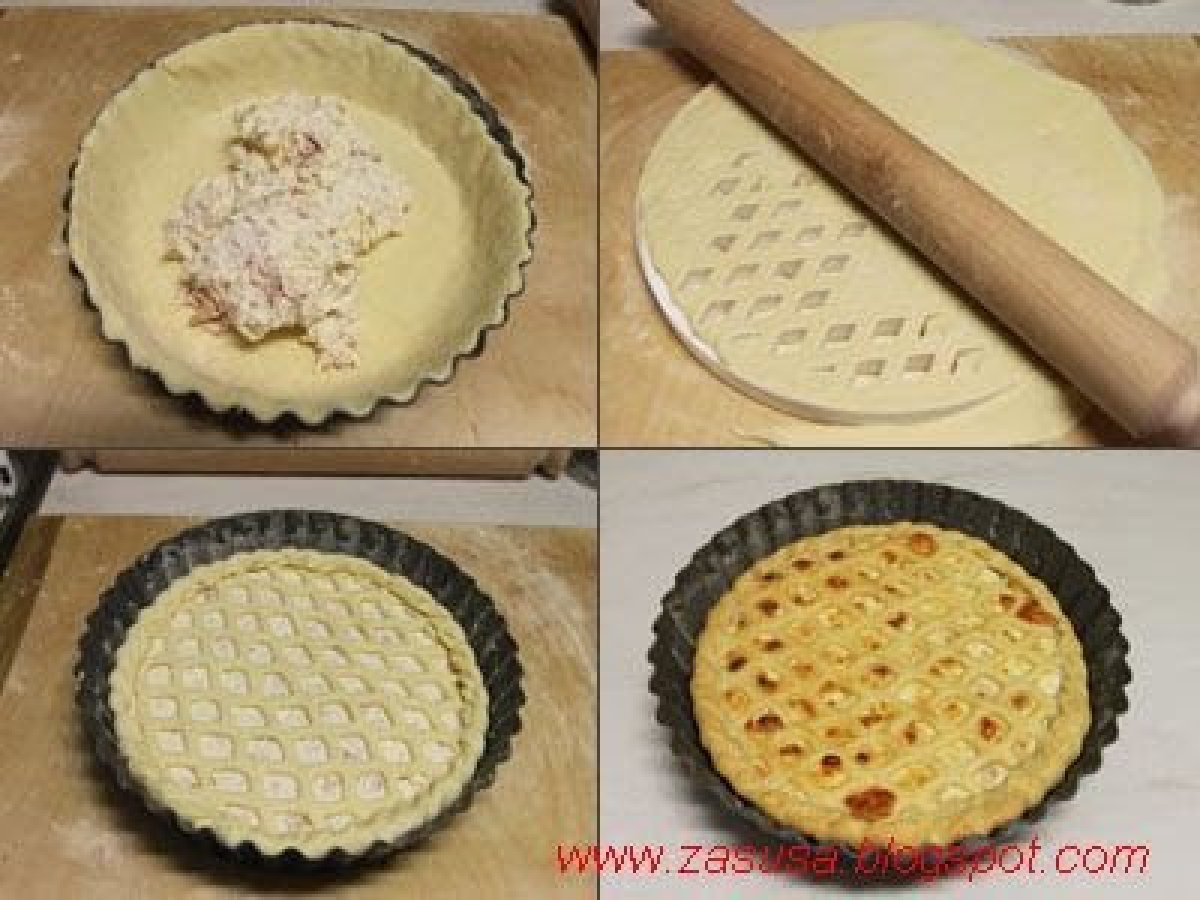 Crostata salata con ricotta e prosciutto cotto - foto 4