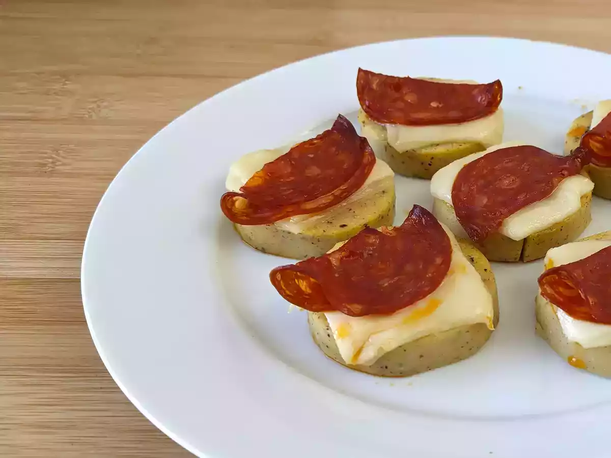 Crostini di polenta con scamorza e salame piccante - foto 3