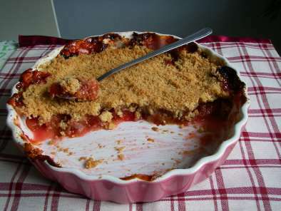 Crumble alle prugne rosse