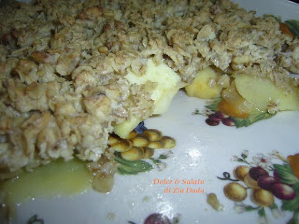 CRUMBLE DI MELE CON FIOCCHI D'AVENA E NOCI - foto 2