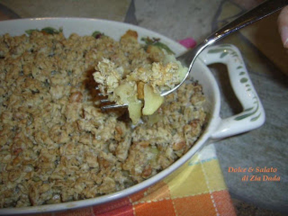 CRUMBLE DI MELE CON FIOCCHI D'AVENA E NOCI - foto 3