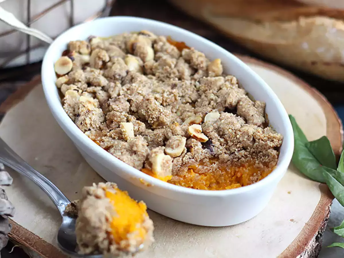 Crumble di zucca alle nocciole - foto 2
