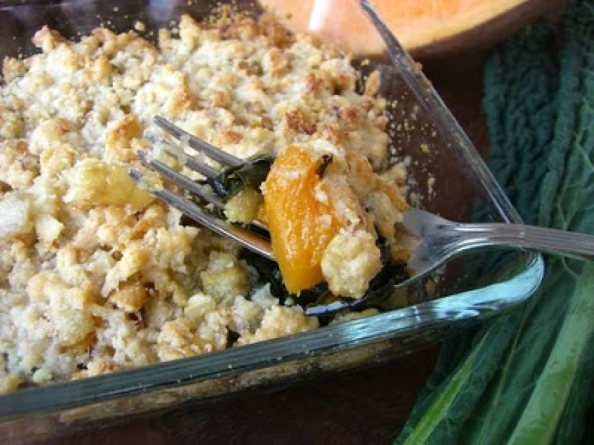 Crumble di zucca e cavolo nero con castagne - foto 2