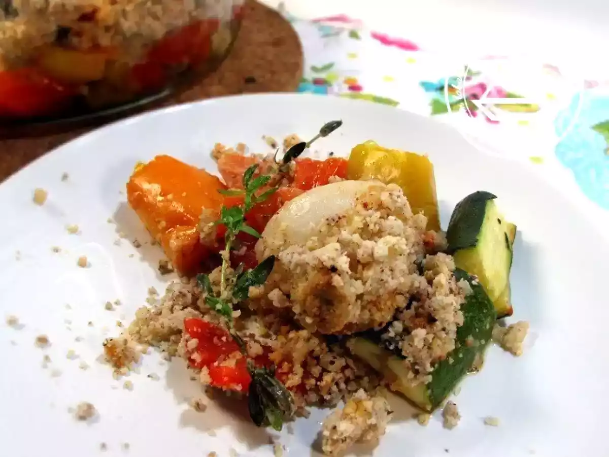 Crumble Primavera - Verdure golose alle mandorle