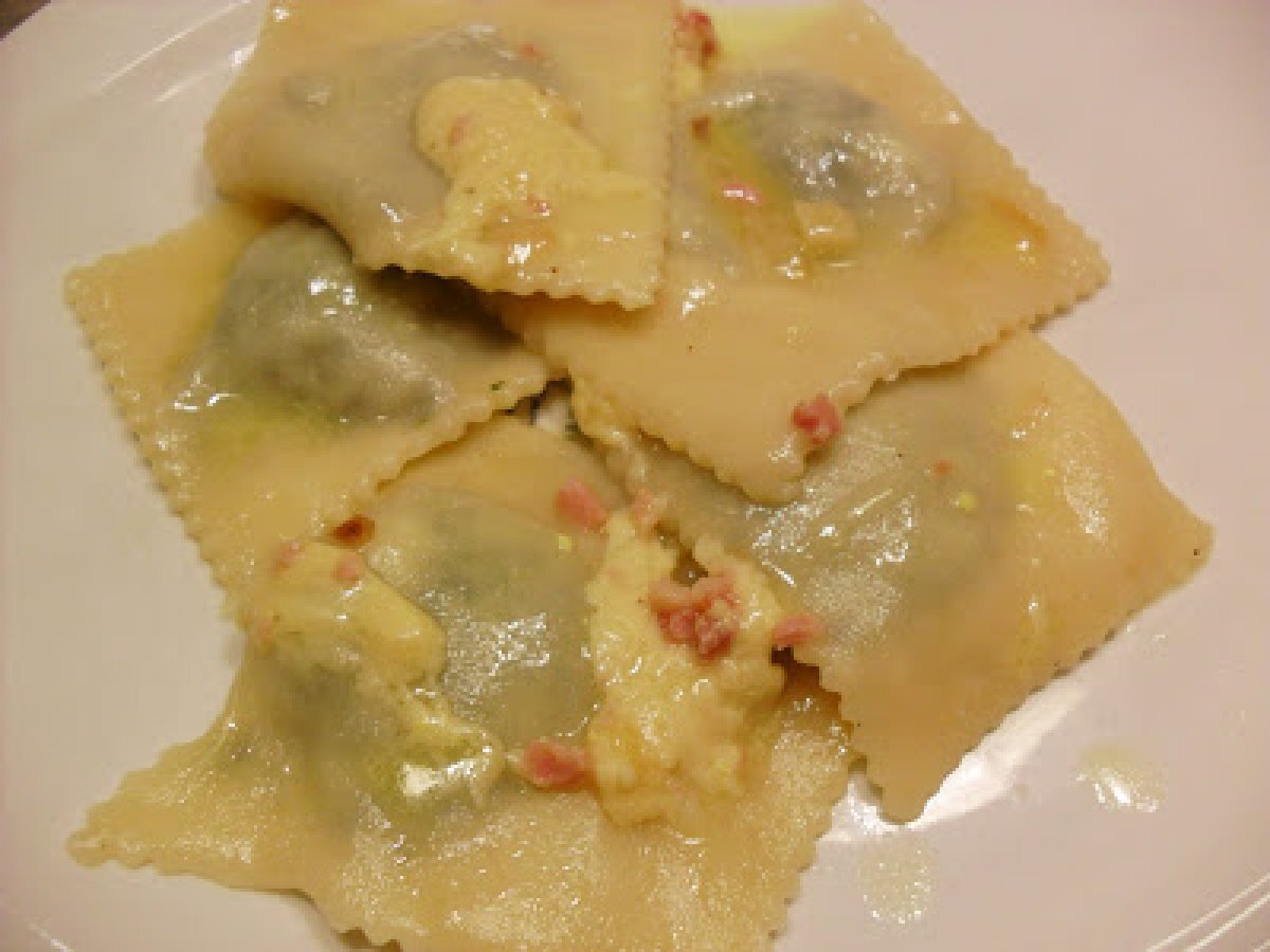 Cucina molecolare - La Lecitina nella pasta - parte II Ravioli Ricotta e Spinaci, foto 1