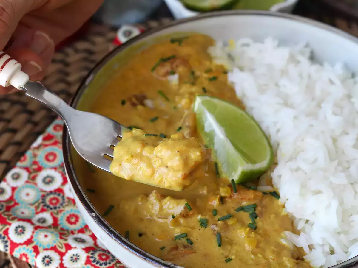 Curry di lenticchie rosse al latte di cocco facile e cremoso - foto 5