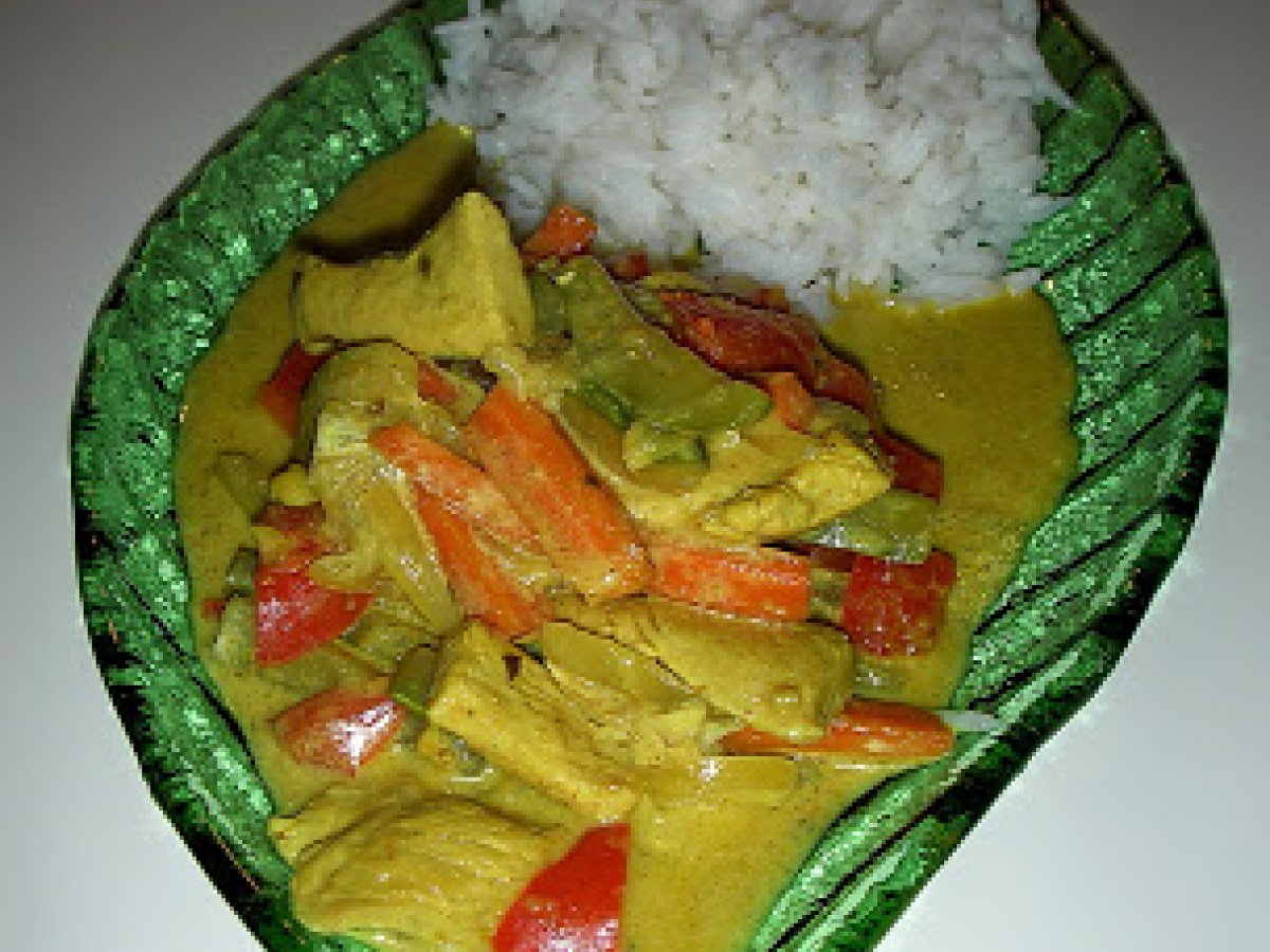 Curry di tacchino e verdure