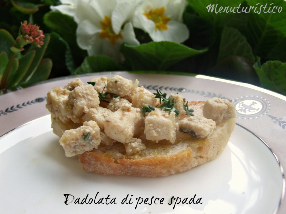 Dadolata di pesce spada